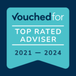 VouchedFor Top Rated Adviser 2021 to 2024